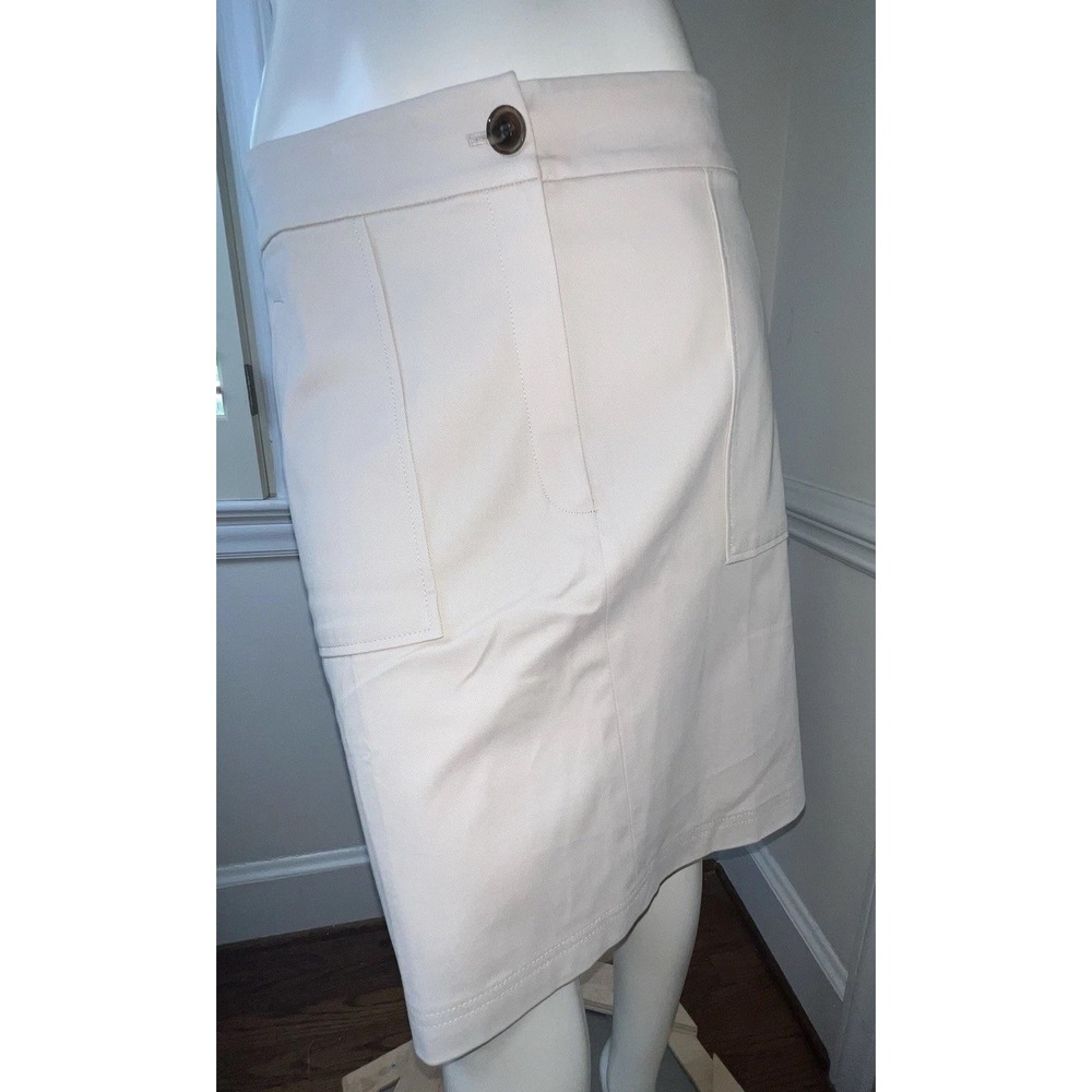 Ann Taylor Factory Khaki Cotton Spandex Skirt 16 NWT
